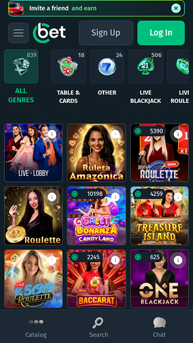 Cbet.gg Casino Live Dealer Mobile