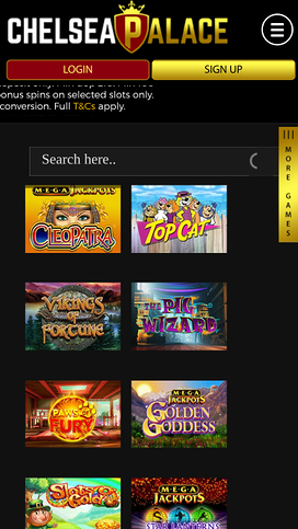 Chelsea Palace Casino jackpot mobile