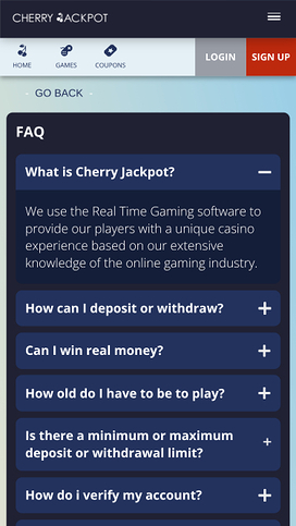 Cherry Jackpot Casino jackpot mobile