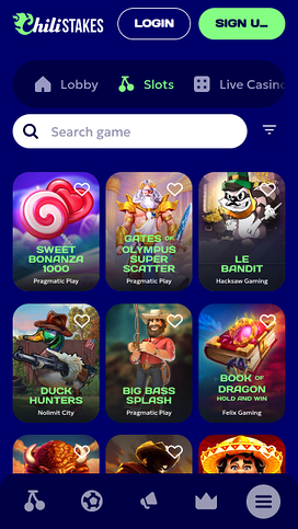 ChiliStakes Casino Mobile Games