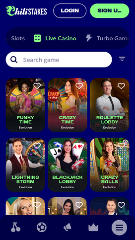 ChiliStakes Casino Mobile Live Dealer