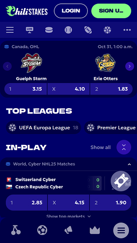 ChiliStakes Casino Mobile Sports