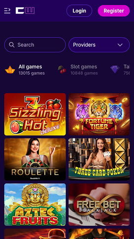 CipherWins Casino Games Mobile