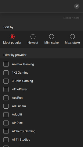 Circus.be Casino Game Developers Mobile
