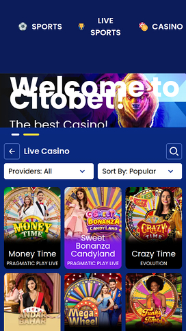Citobet Live Dealer Mobile