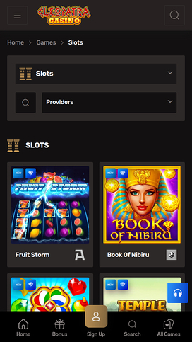 Cleopatra Casino Games Mobile