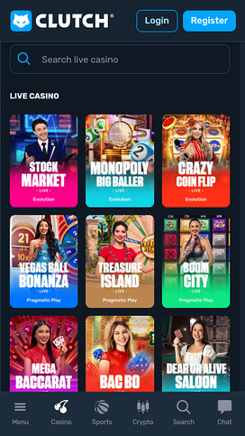 Clutch Casino Live Dealer