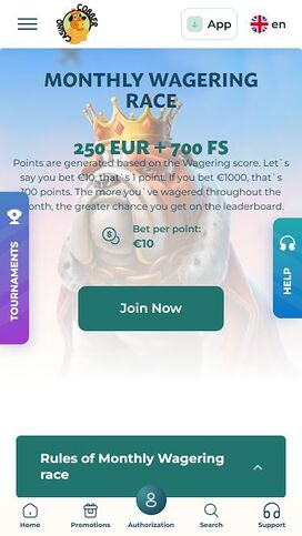 Cobber Casino Mobile Tournaments