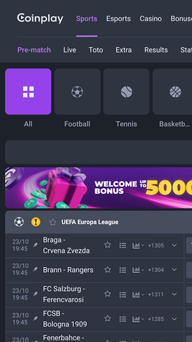 Coinplay Casino Sports Mobile