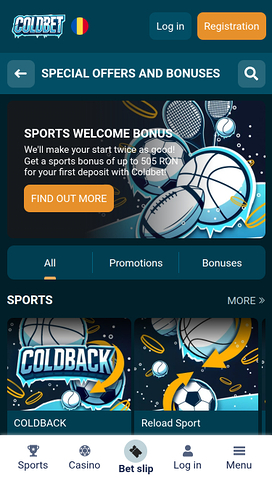 Promociones móviles del casino Coldbet