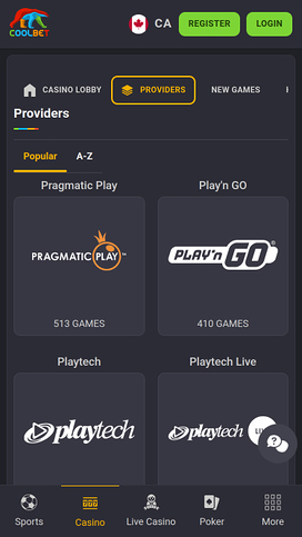 Coolbet Game Developers Mobile