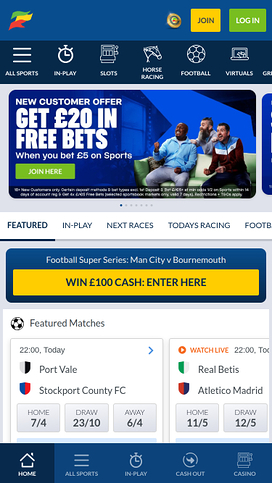 Coral Casino Live Sports Mobile