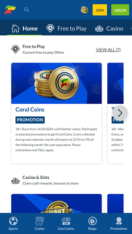 Coral Casino Promotions Mobile
