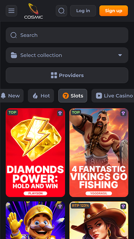 Cosmicslot Casino Games Mobile