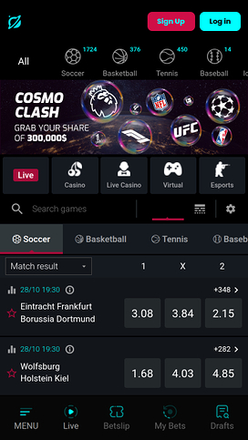 Cosmobet Live Sports Mobile