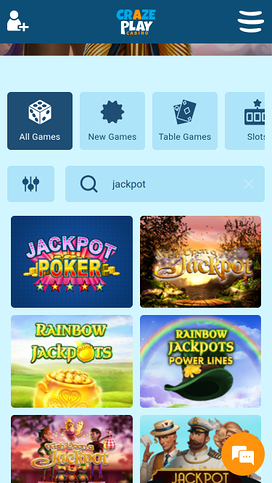 Craze Play Casino Jackpot Mobile