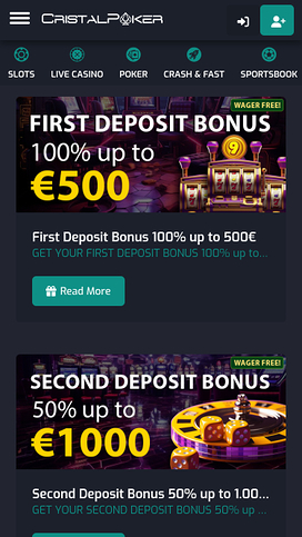 Cristal Poker Casino Promotions Mobile