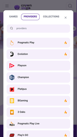 Crown Slots Casino Game Developers Mobile