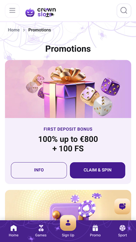 Crown Slots Casino Promotions Mobile