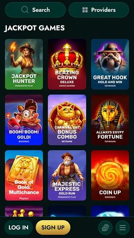 CrownGreen Casino Mobile Jackpot