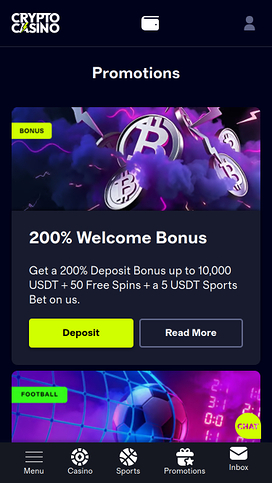 Cryptocasino.com Promotions Mobile