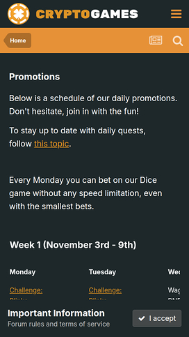 Cryptogames Casino Promotions Mobile