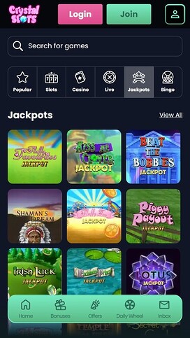 Crystal Slots Jackpot Mobile