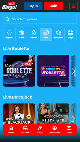 Daily Record Bingo Live Dealer Mobile
