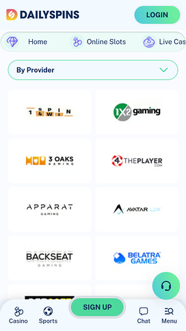 DailySpins Casino Game Developers Mobile