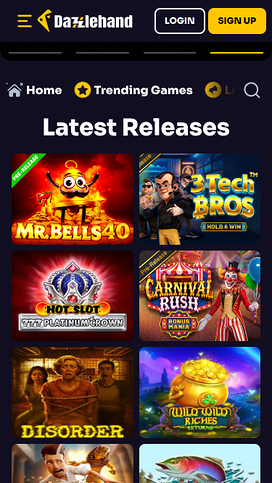 Juegos móviles de casino DazzleHand