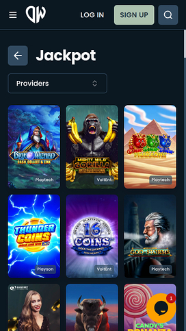 DepositWin Casino Jackpot Mobile