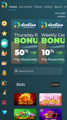 Destinobet Casino Games Mobile