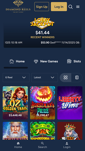 Diamond Reels Casino Games Mobile