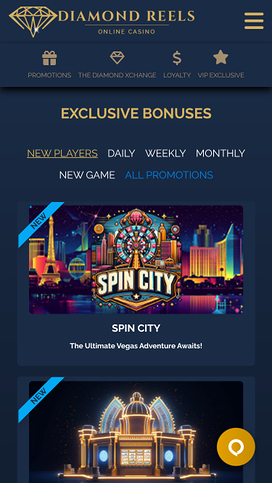 Diamond Reels Casino Promotions Mobile