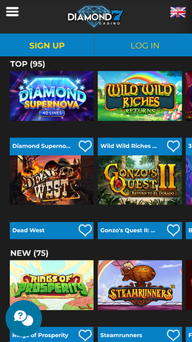 Diamond7 Casino Games Mobile