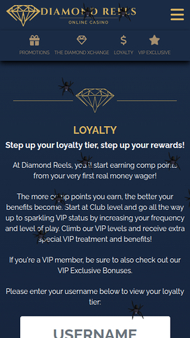 Diamond Reels Casino Mobile VIP Program