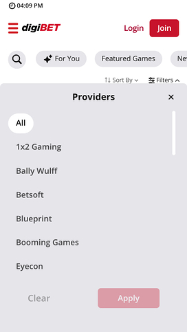 Digibet Casino Game Developers Mobile