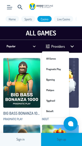 DogsFortune Casino Mobile Game Developers