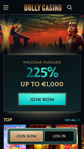 Dolly Casino Homepage Mobile