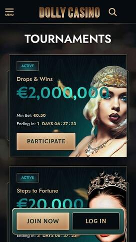 Dolly Casino Tournaments Mobile