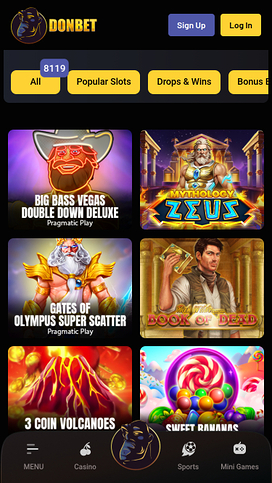DonBet Casino Games Mobile