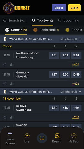 DonBet Casino Sports Mobile