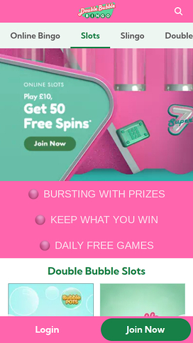 Double Bubble Bingo Games Mobile