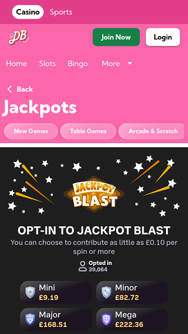 Double Bubble Bingo Jackpot Mobile