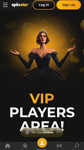 VIP mobile page screenshot of Spinstar Casino