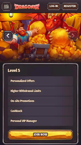 Dragonia Casino Mobile VIP Program