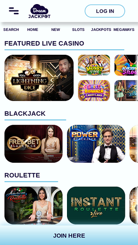 Dream Jackpot Casino Live Dealer Mobile