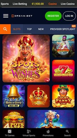 Juegos de imágenes para móviles de Dream.bet