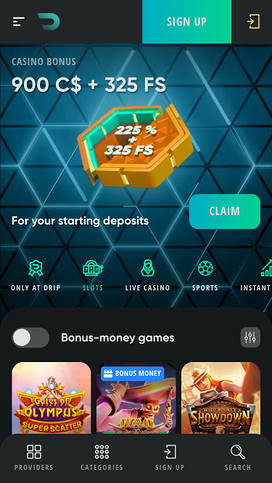 Drip Casino Games Mobile