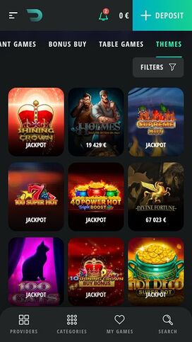Jackpot de imagen móvil de Drip Casino